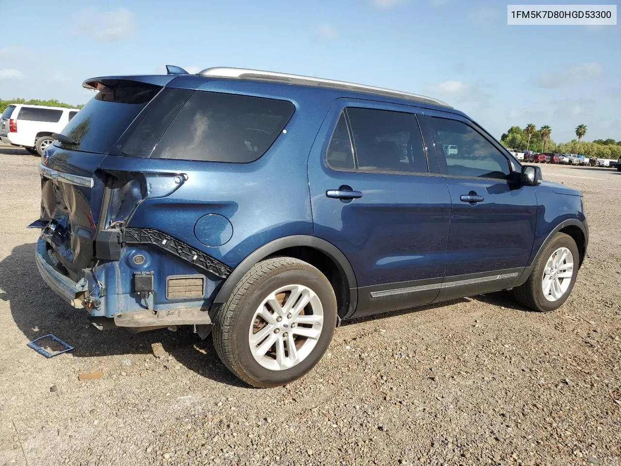 2017 Ford Explorer Xlt VIN: 1FM5K7D80HGD53300 Lot: 65647824