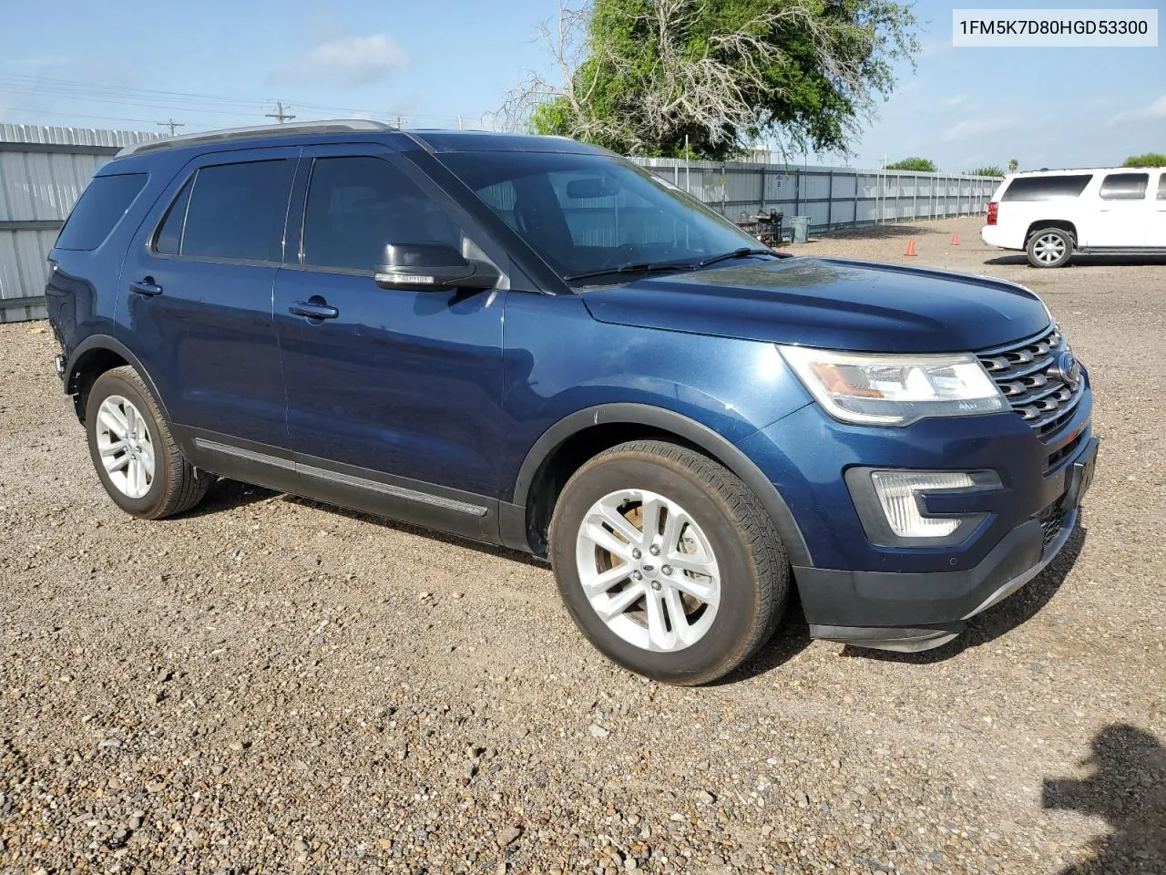 2017 Ford Explorer Xlt VIN: 1FM5K7D80HGD53300 Lot: 65647824