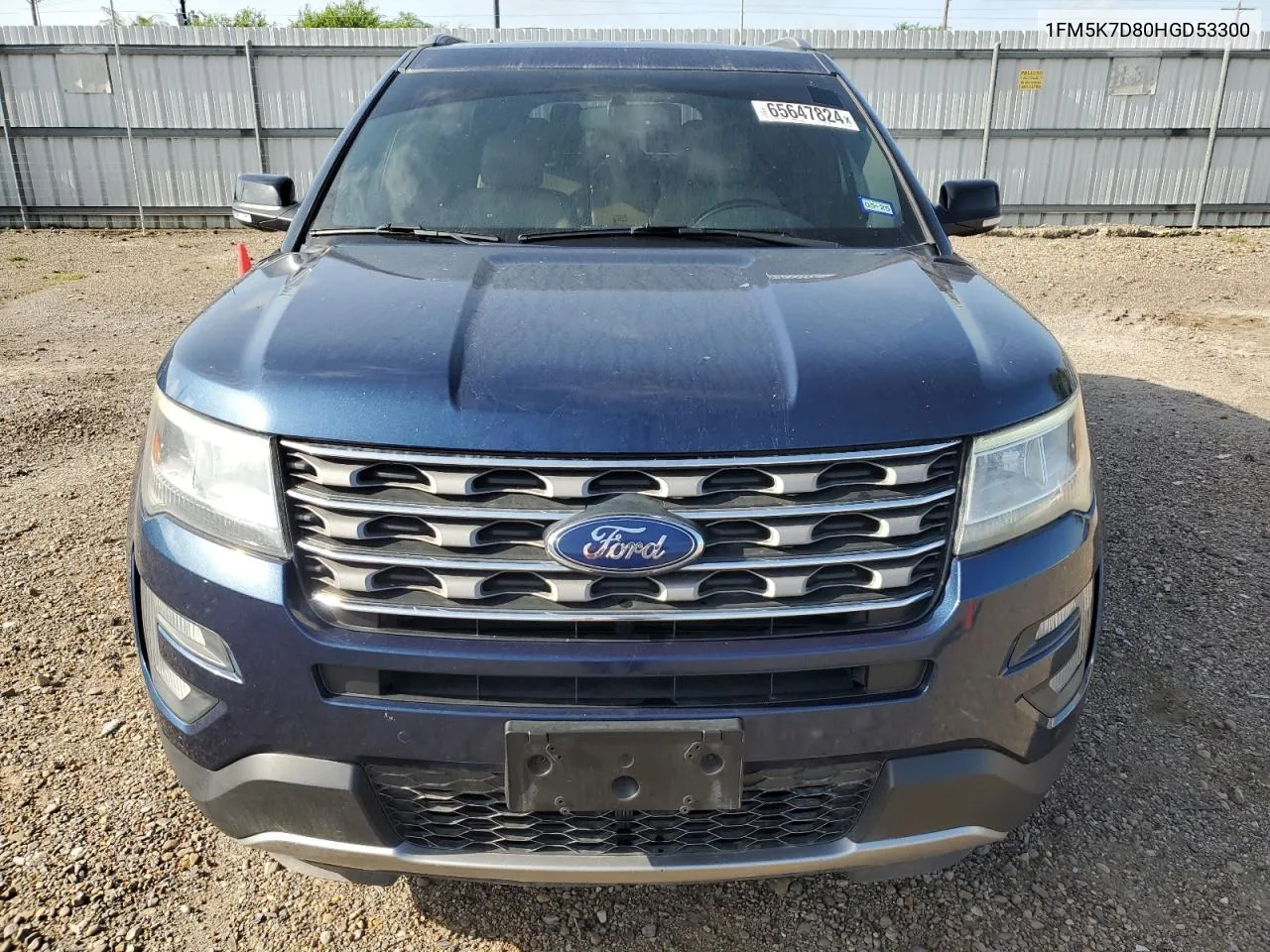 2017 Ford Explorer Xlt VIN: 1FM5K7D80HGD53300 Lot: 65647824