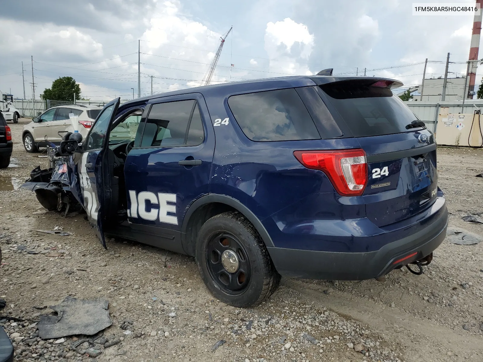 2017 Ford Explorer Police Interceptor VIN: 1FM5K8AR5HGC48416 Lot: 65778154