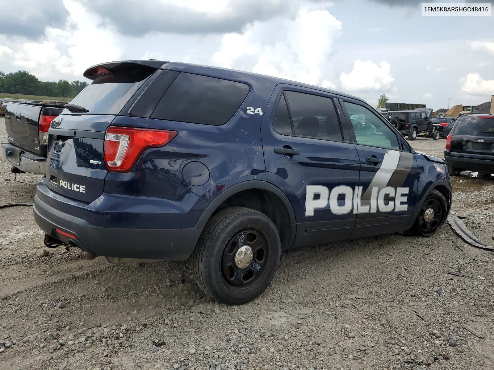 1FM5K8AR5HGC48416 2017 Ford Explorer Police Interceptor