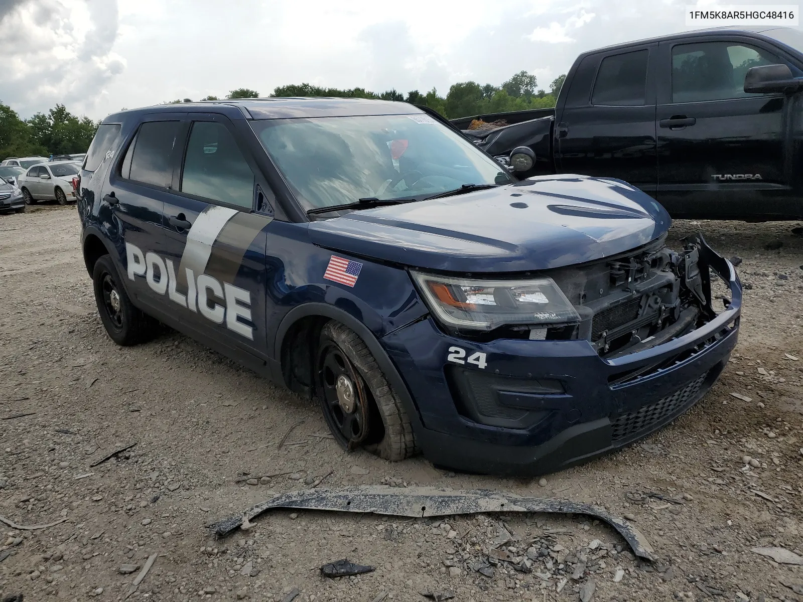 1FM5K8AR5HGC48416 2017 Ford Explorer Police Interceptor