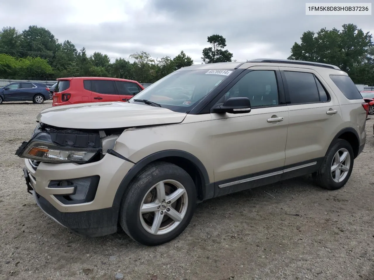 2017 Ford Explorer Xlt VIN: 1FM5K8D83HGB37236 Lot: 65799514