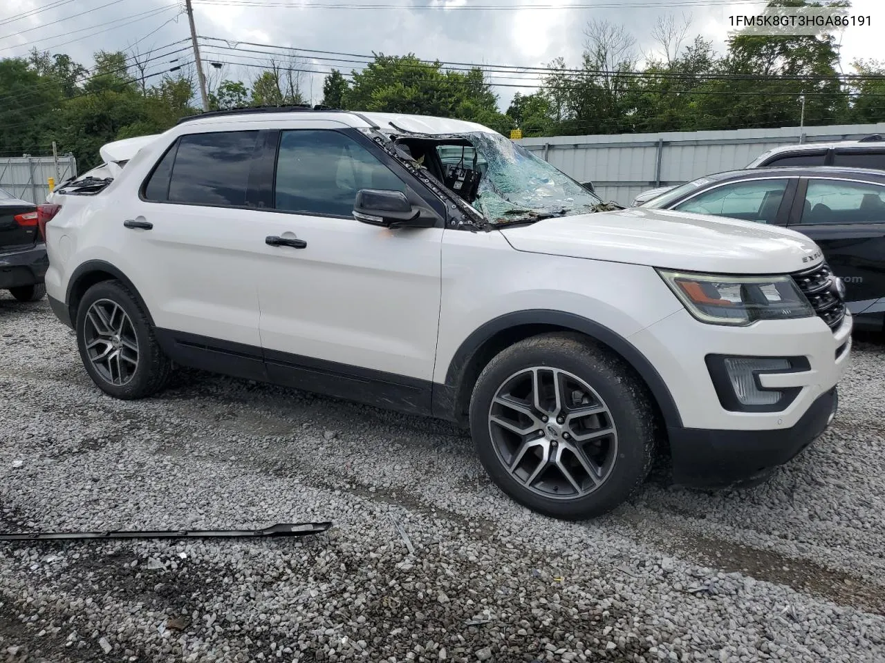 2017 Ford Explorer Sport VIN: 1FM5K8GT3HGA86191 Lot: 65915864