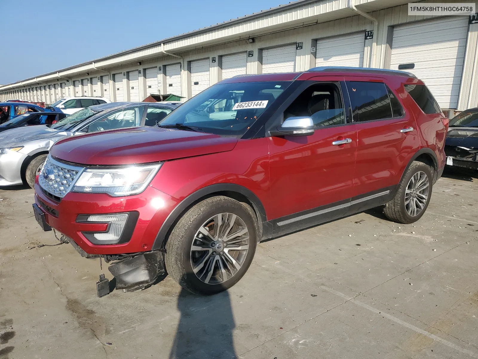 1FM5K8HT1HGC64758 2017 Ford Explorer Platinum