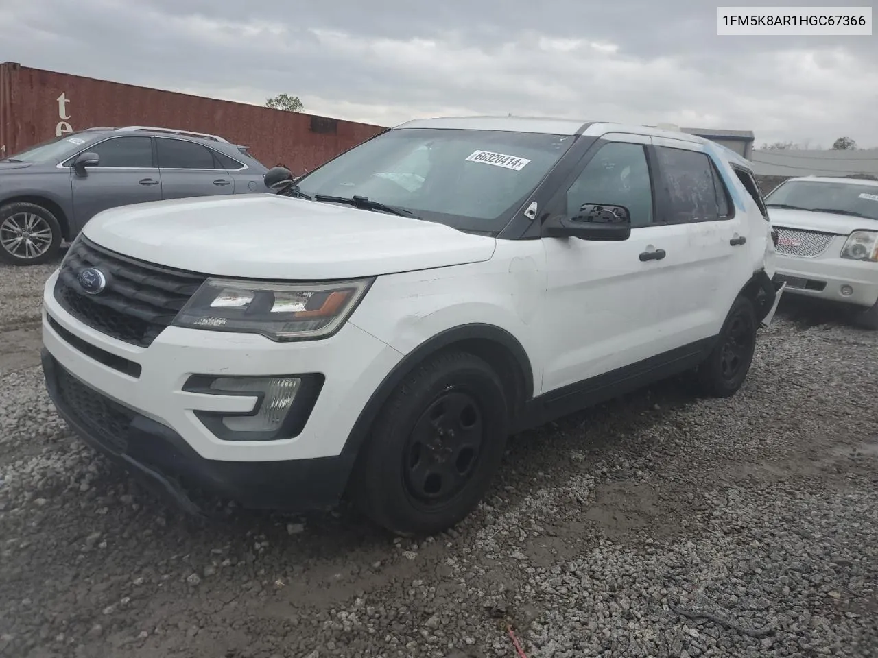 2017 Ford Explorer Police Interceptor VIN: 1FM5K8AR1HGC67366 Lot: 66320414