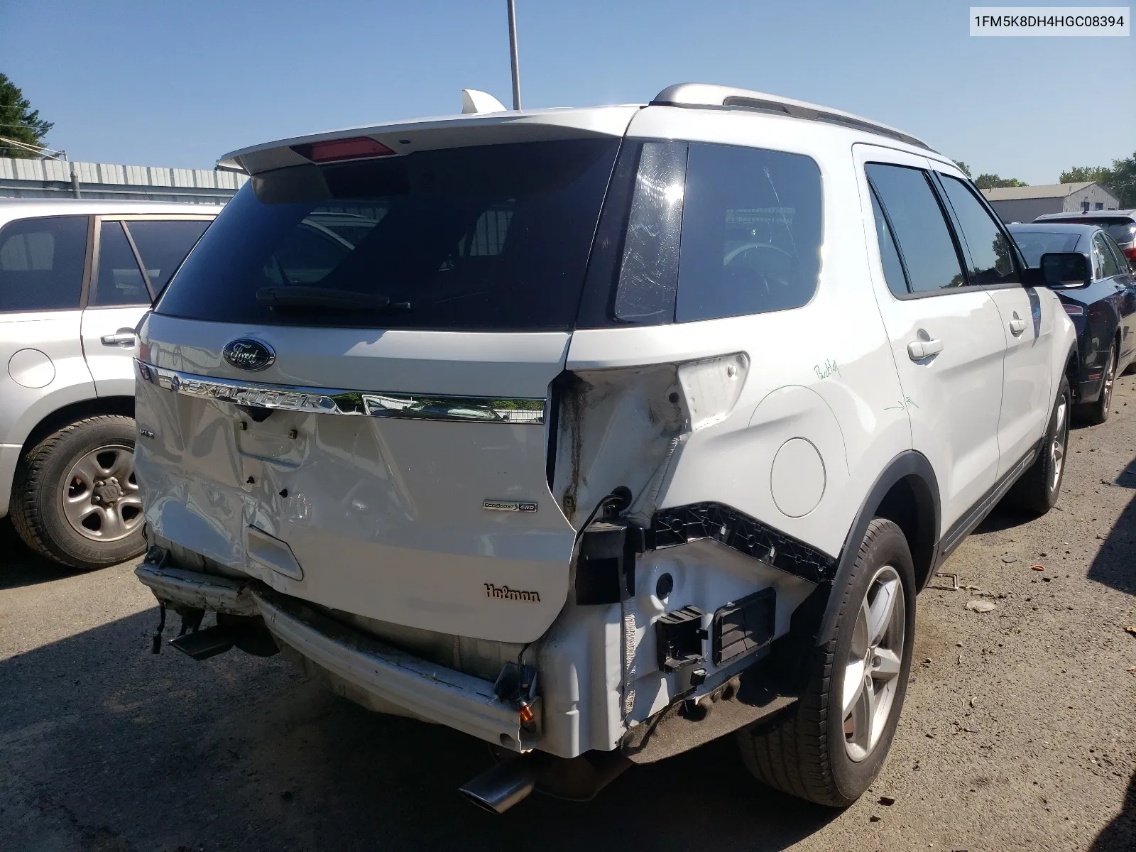 1FM5K8DH4HGC08394 2017 Ford Explorer Xlt