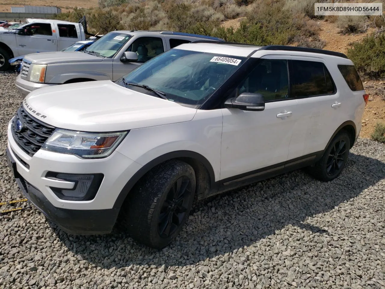 2017 Ford Explorer Xlt VIN: 1FM5K8D89HGD56444 Lot: 66409054