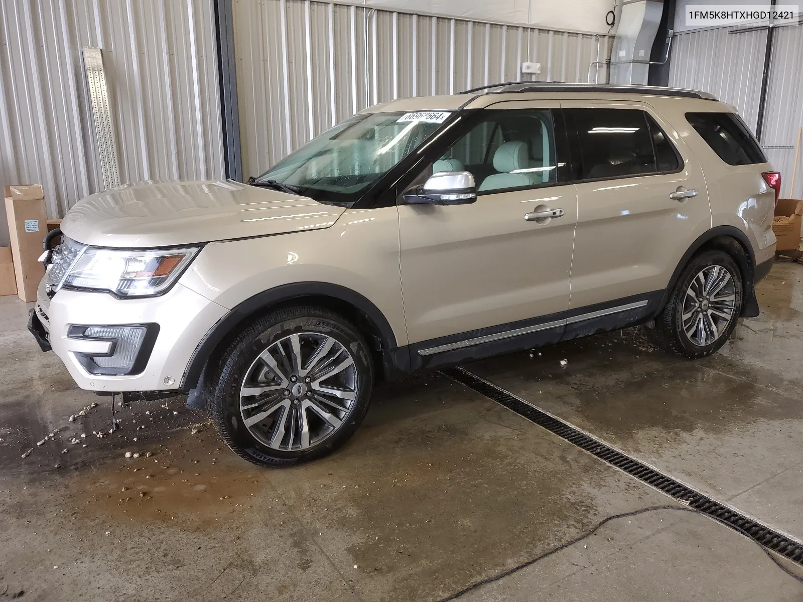 2017 Ford Explorer Platinum VIN: 1FM5K8HTXHGD12421 Lot: 66968664