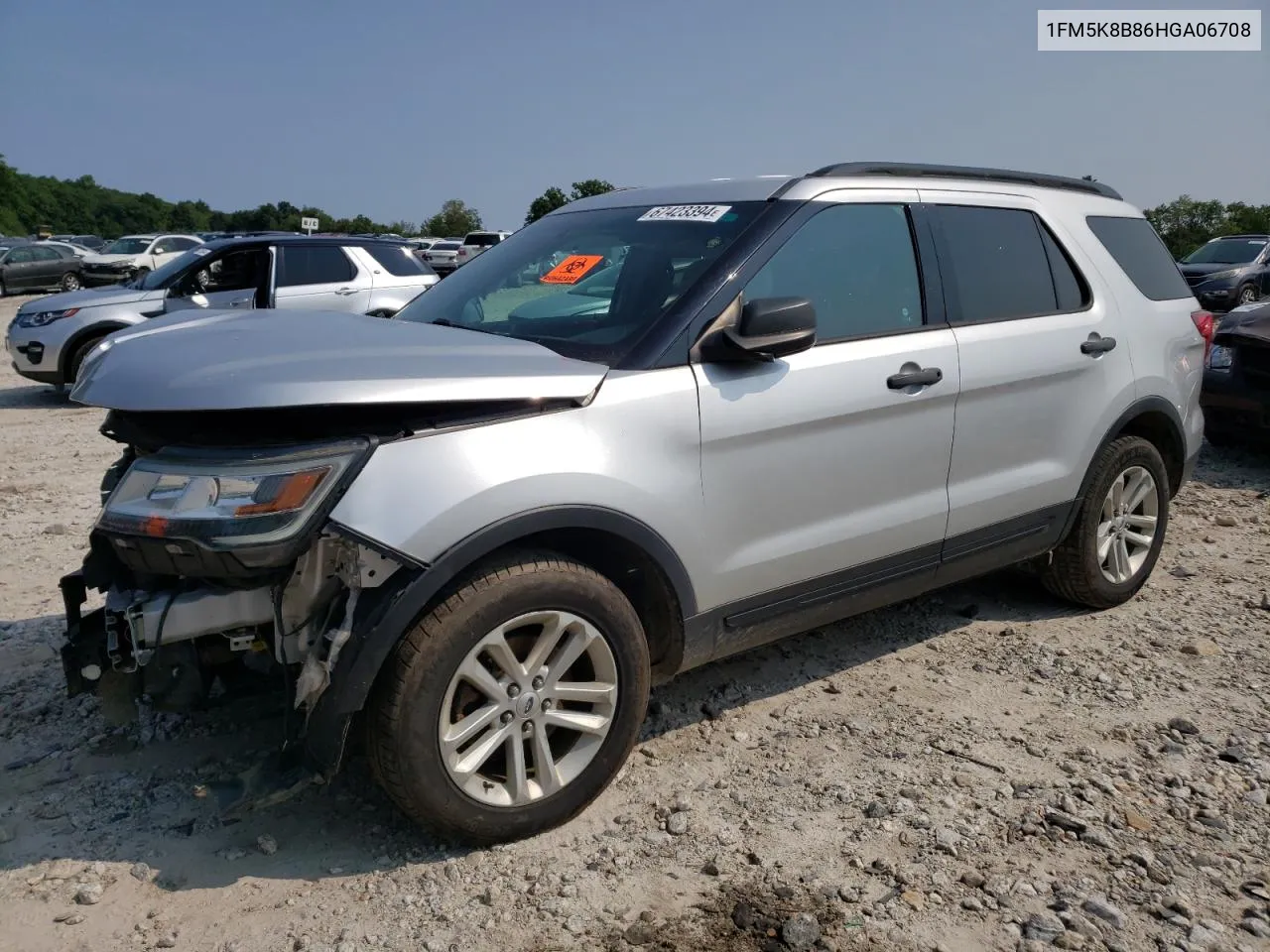 2017 Ford Explorer VIN: 1FM5K8B86HGA06708 Lot: 67423394