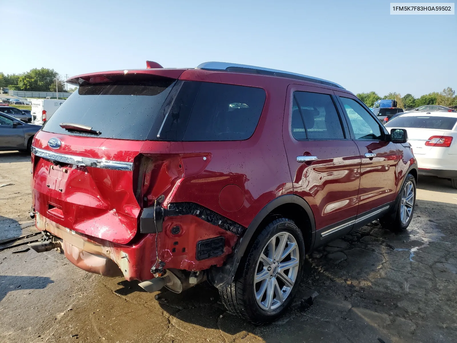 2017 Ford Explorer Limited VIN: 1FM5K7F83HGA59502 Lot: 67717894