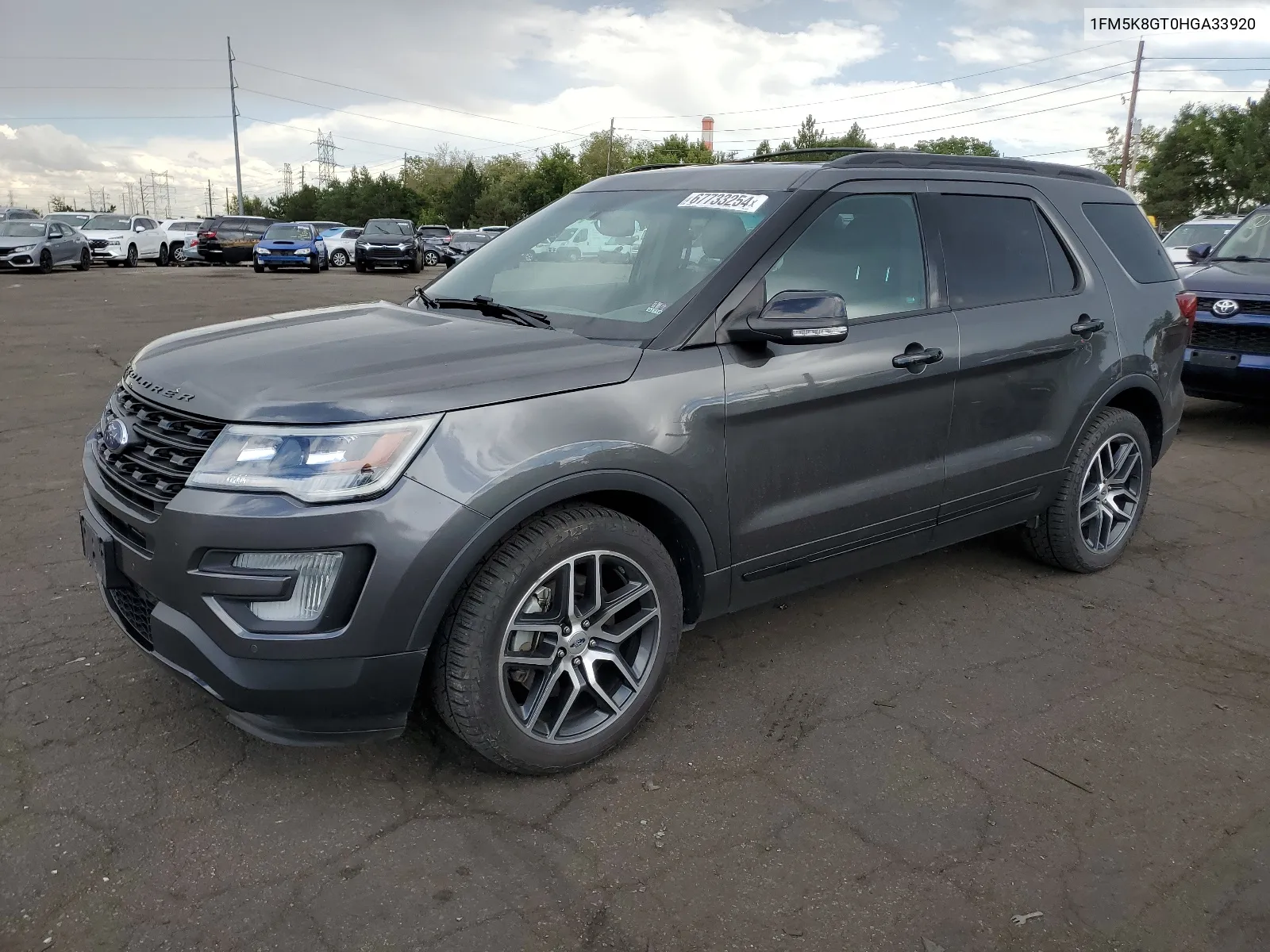 2017 Ford Explorer Sport VIN: 1FM5K8GT0HGA33920 Lot: 67733254