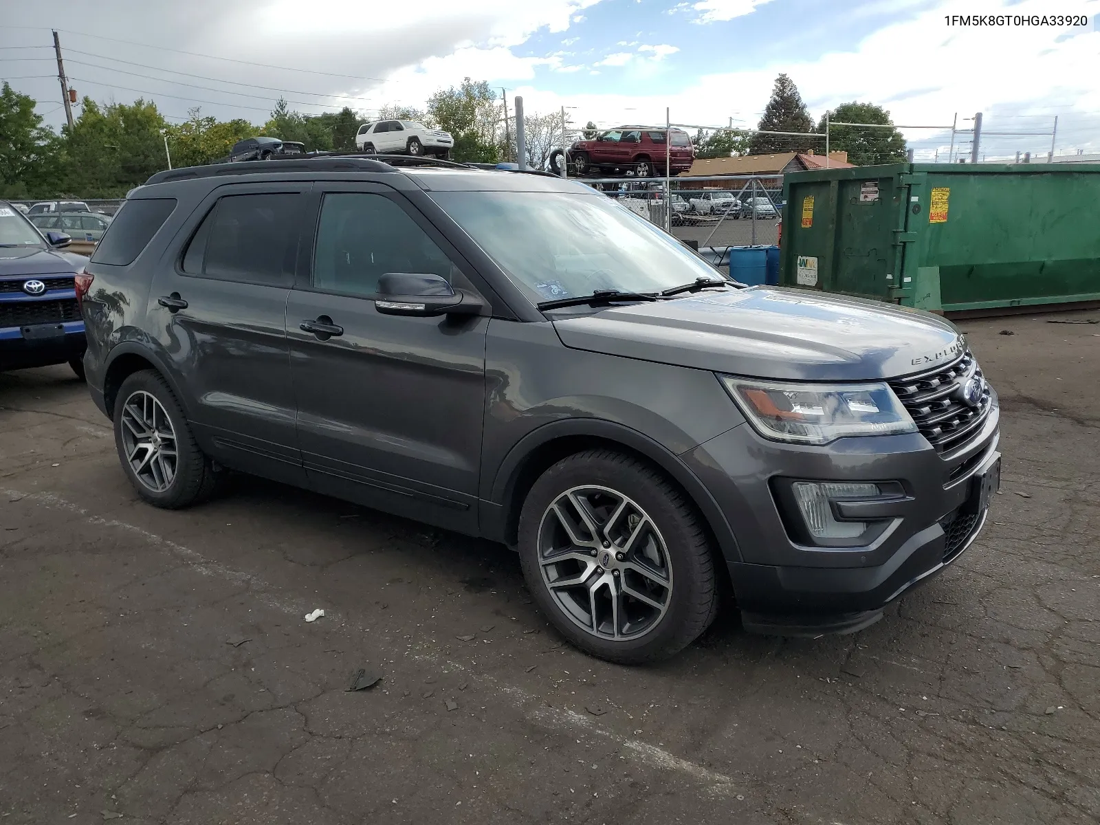 2017 Ford Explorer Sport VIN: 1FM5K8GT0HGA33920 Lot: 67733254