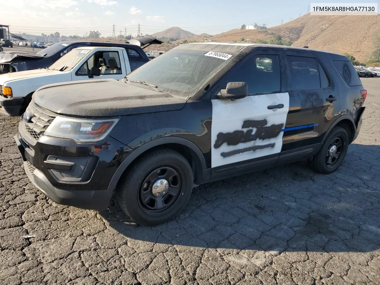 2017 Ford Explorer Police Interceptor VIN: 1FM5K8AR8HGA77130 Lot: 67965044