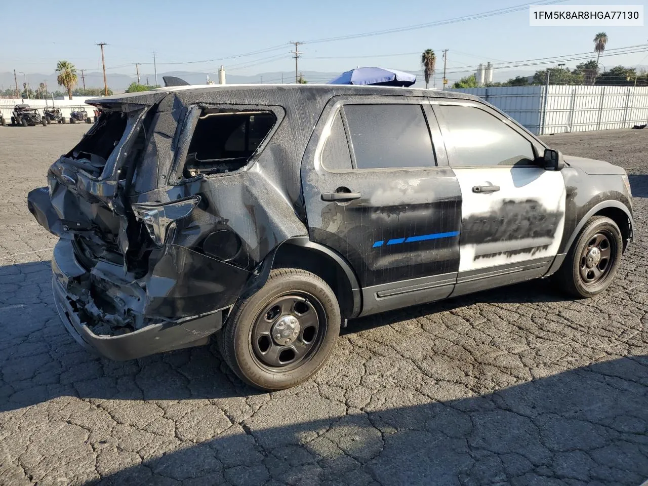 2017 Ford Explorer Police Interceptor VIN: 1FM5K8AR8HGA77130 Lot: 67965044