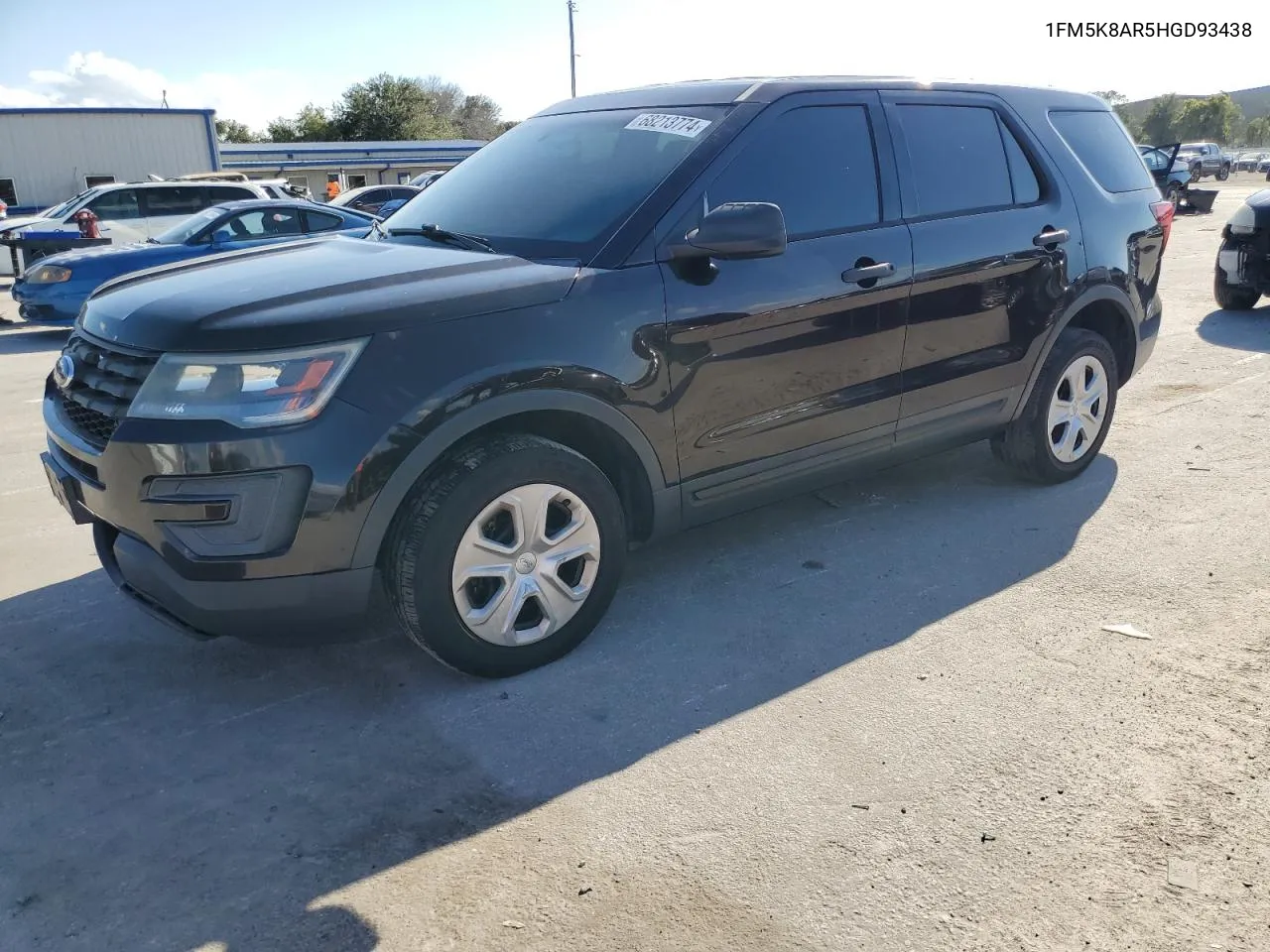 2017 Ford Explorer Police Interceptor VIN: 1FM5K8AR5HGD93438 Lot: 68213774