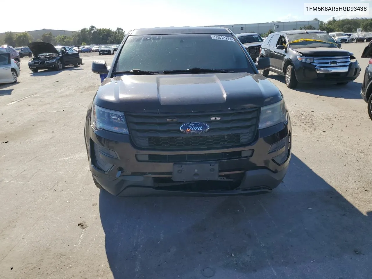 2017 Ford Explorer Police Interceptor VIN: 1FM5K8AR5HGD93438 Lot: 68213774