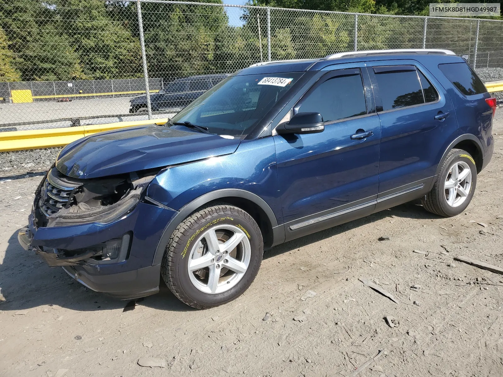 2017 Ford Explorer Xlt VIN: 1FM5K8D81HGD49987 Lot: 68413784