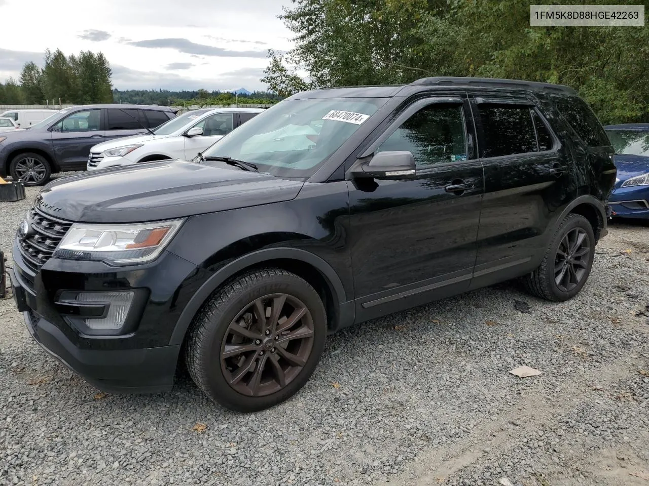 2017 Ford Explorer Xlt VIN: 1FM5K8D88HGE42263 Lot: 68470074