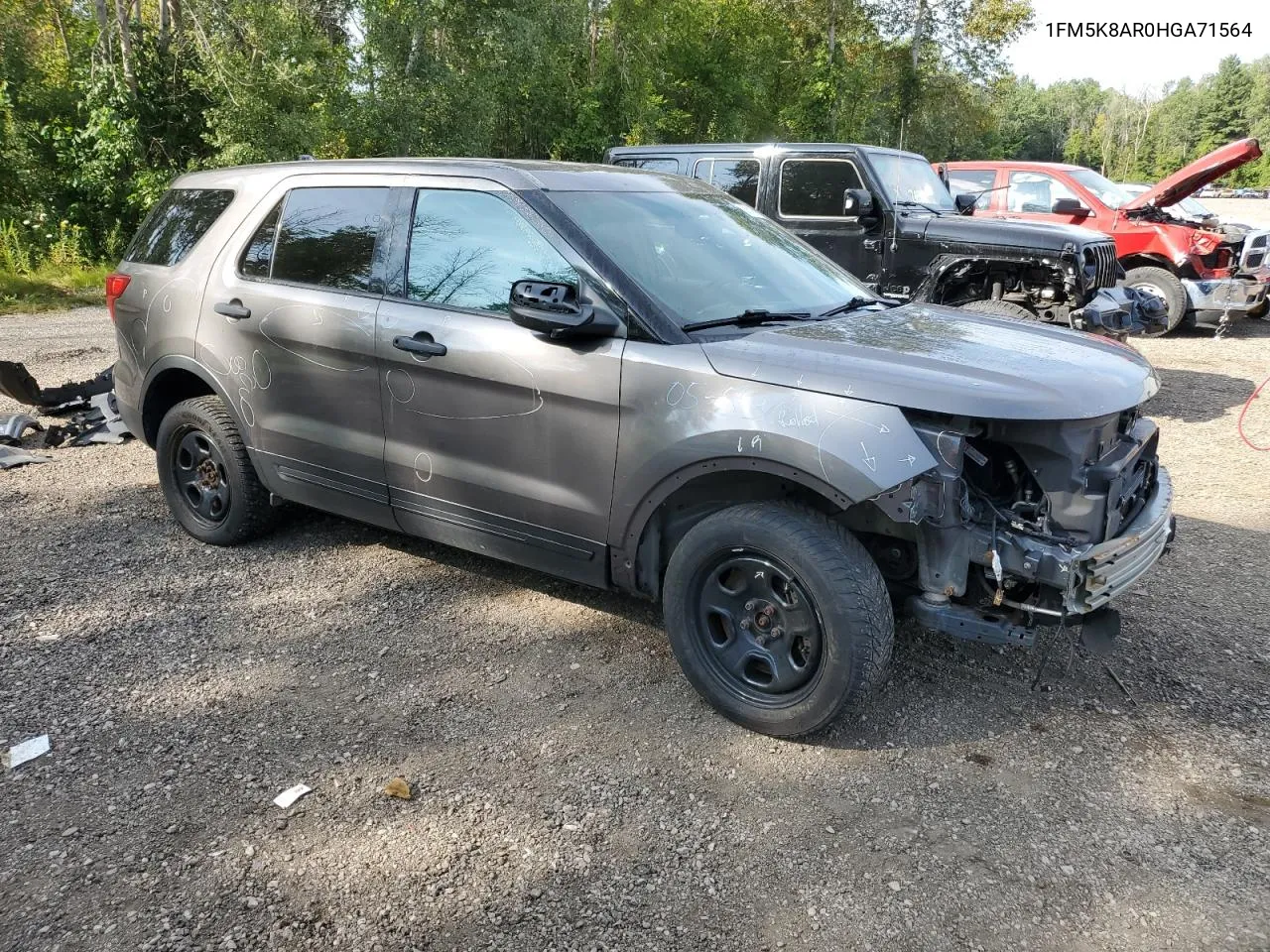 2017 Ford Explorer Police Interceptor VIN: 1FM5K8AR0HGA71564 Lot: 68618514