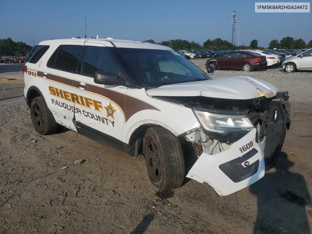 2017 Ford Explorer Police Interceptor VIN: 1FM5K8AR2HGA24472 Lot: 68802644