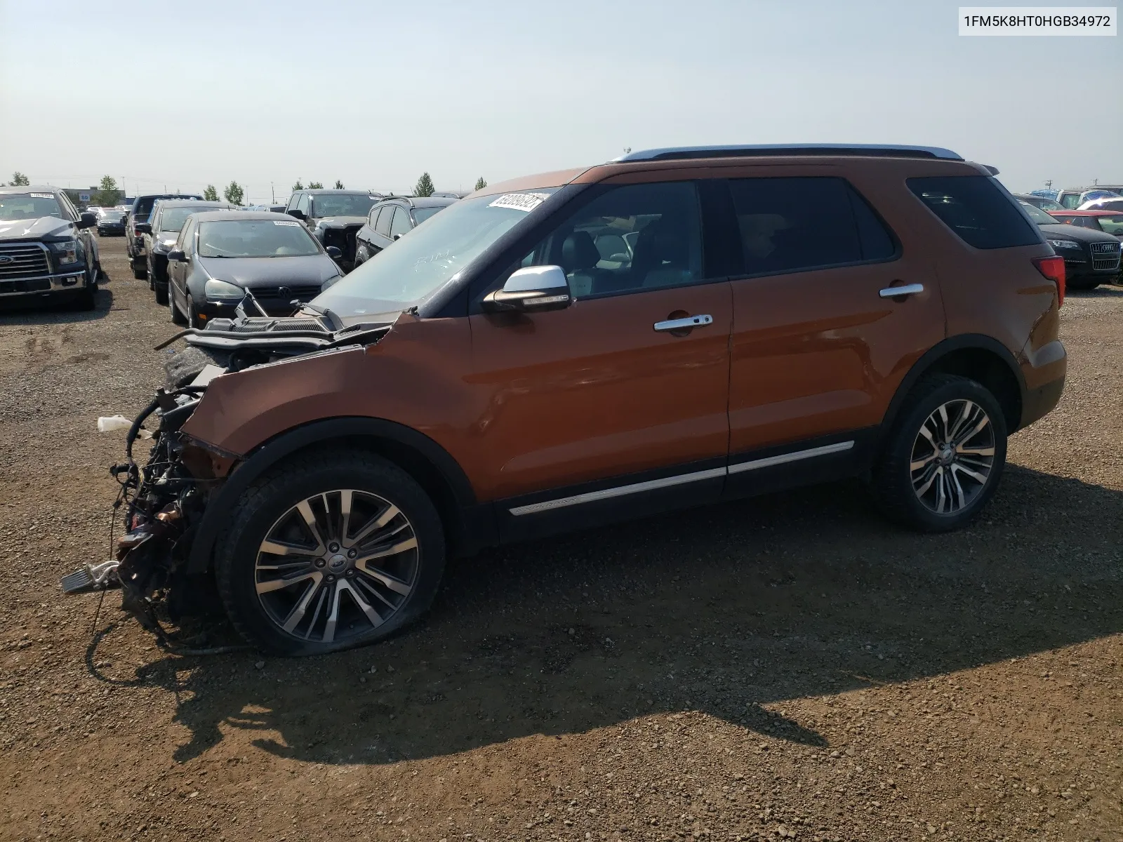 2017 Ford Explorer Platinum VIN: 1FM5K8HT0HGB34972 Lot: 69209692