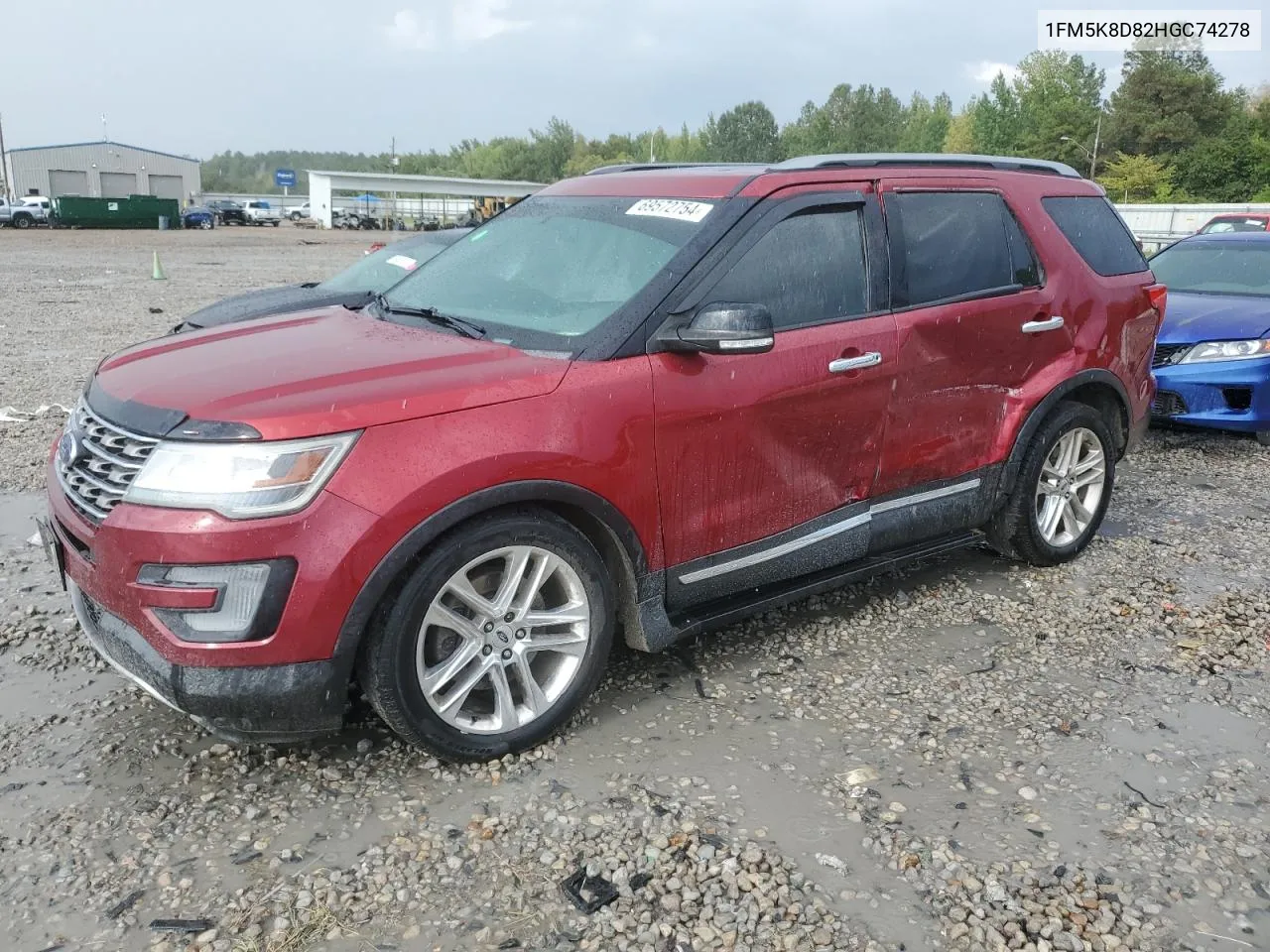 2017 Ford Explorer Xlt VIN: 1FM5K8D82HGC74278 Lot: 69572754