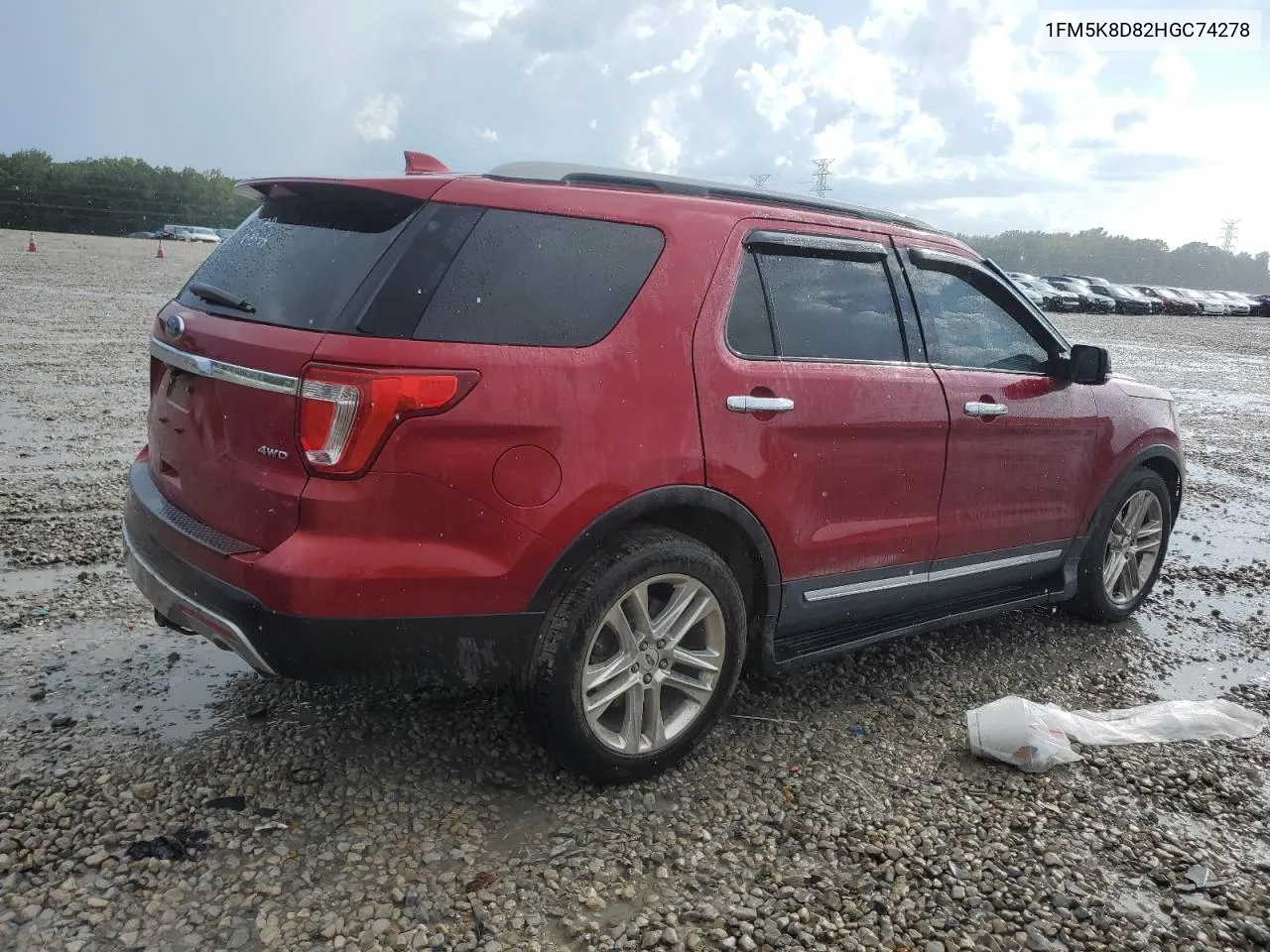 2017 Ford Explorer Xlt VIN: 1FM5K8D82HGC74278 Lot: 69572754