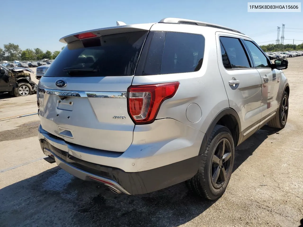 2017 Ford Explorer Xlt VIN: 1FM5K8D83HGA15606 Lot: 69711374