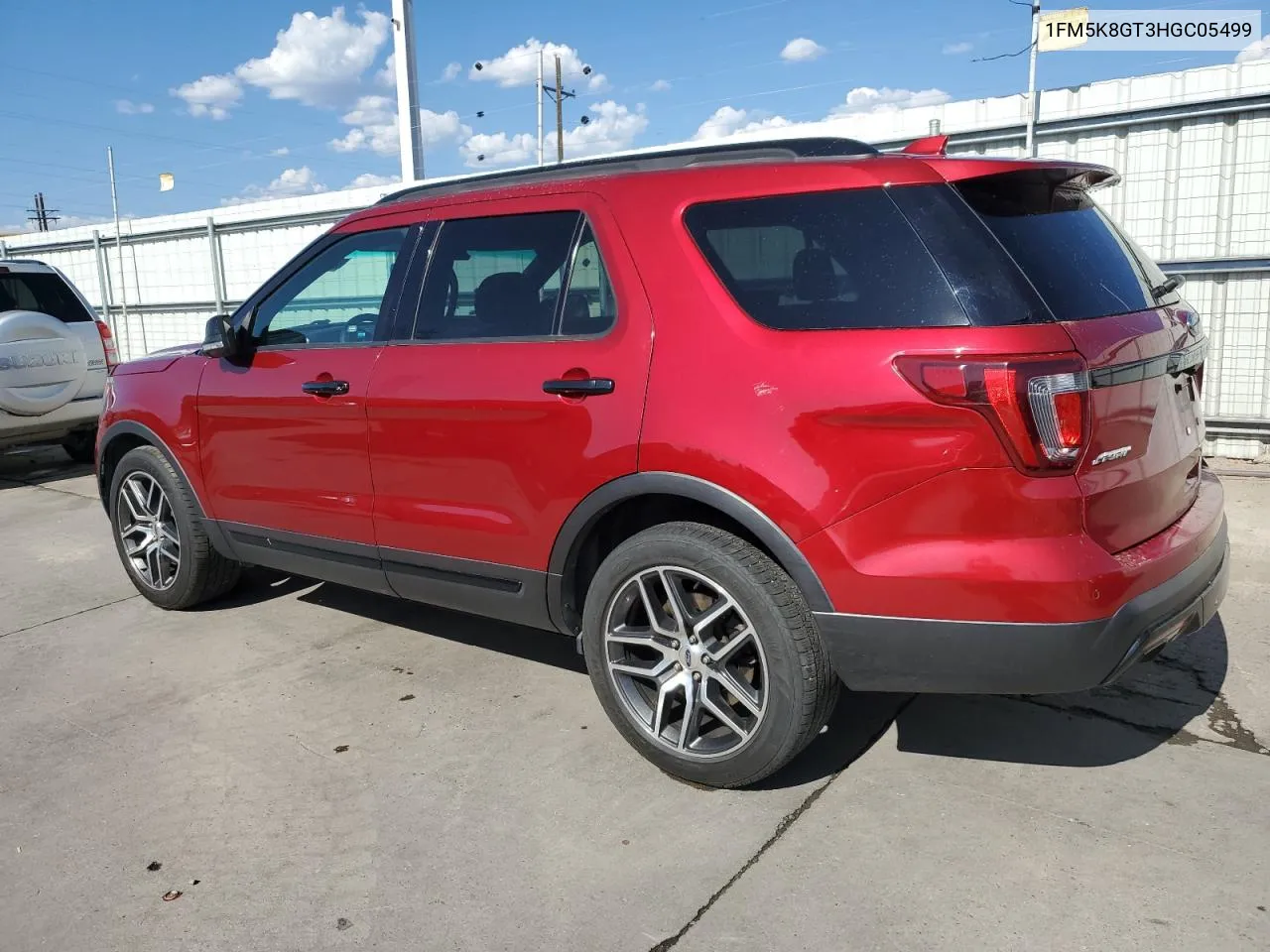 2017 Ford Explorer Sport VIN: 1FM5K8GT3HGC05499 Lot: 69891654