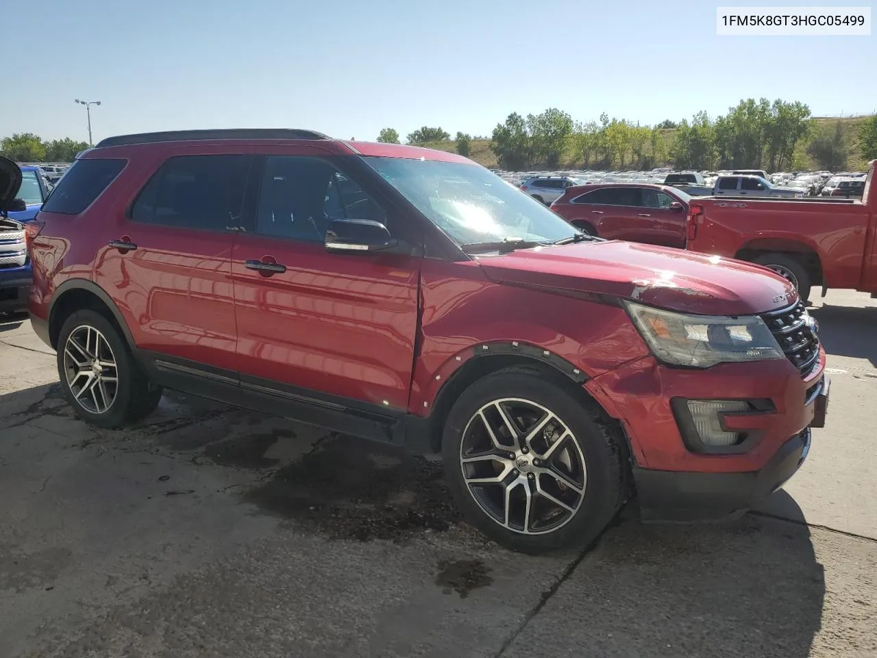 2017 Ford Explorer Sport VIN: 1FM5K8GT3HGC05499 Lot: 69891654