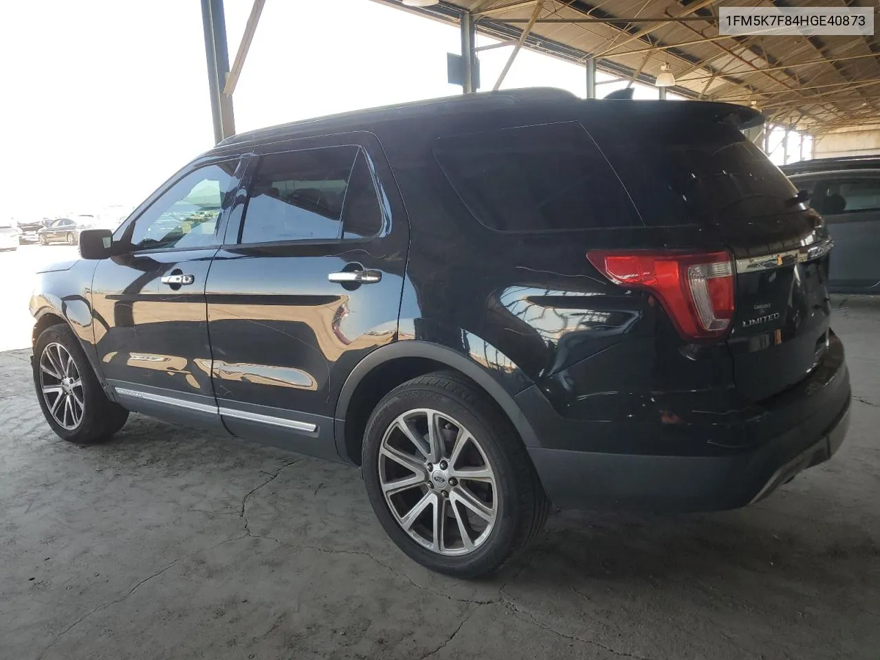 2017 Ford Explorer Limited VIN: 1FM5K7F84HGE40873 Lot: 70260384