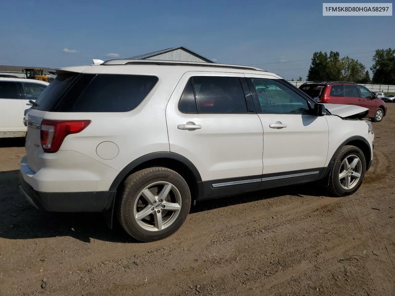 1FM5K8D80HGA58297 2017 Ford Explorer Xlt