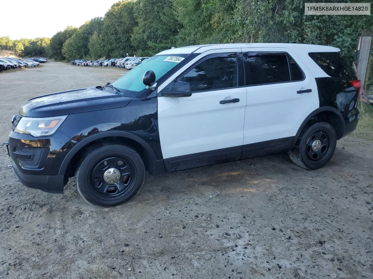 2017 Ford Explorer Police Interceptor VIN: 1FM5K8ARXHGE14820 Lot: 70627584