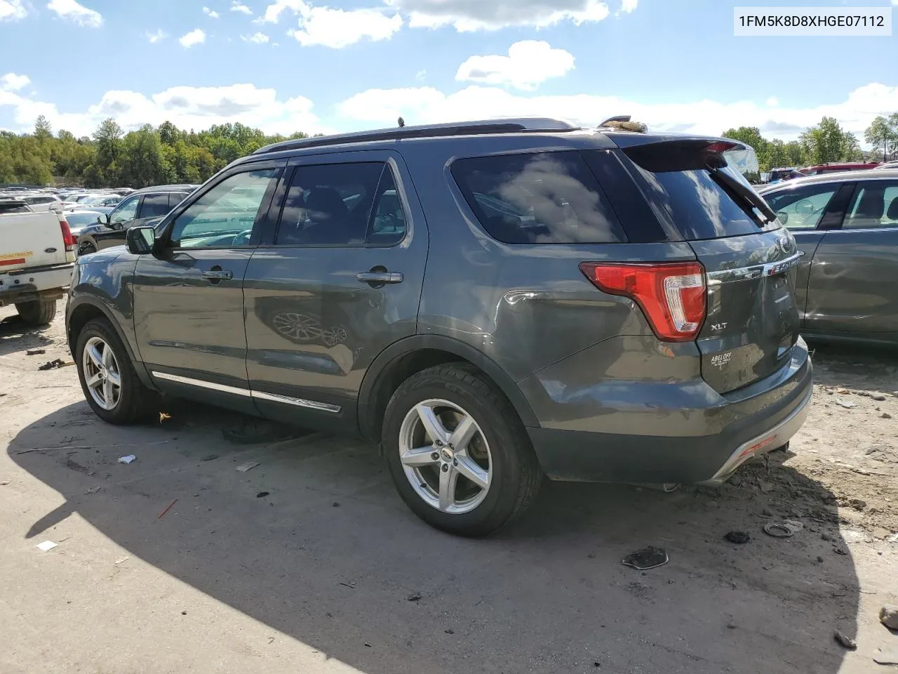 2017 Ford Explorer Xlt VIN: 1FM5K8D8XHGE07112 Lot: 70661704