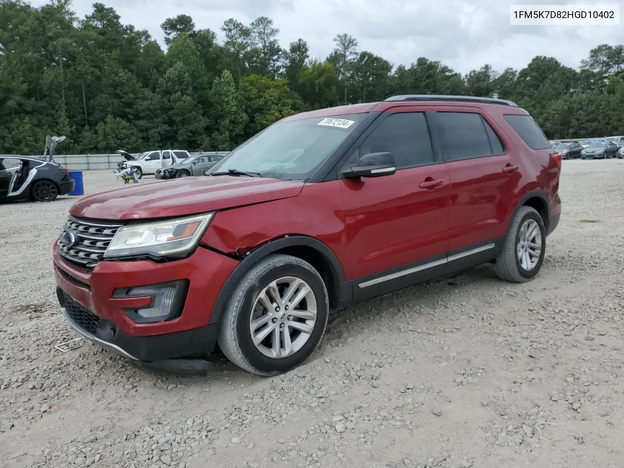 2017 Ford Explorer Xlt VIN: 1FM5K7D82HGD10402 Lot: 70672134