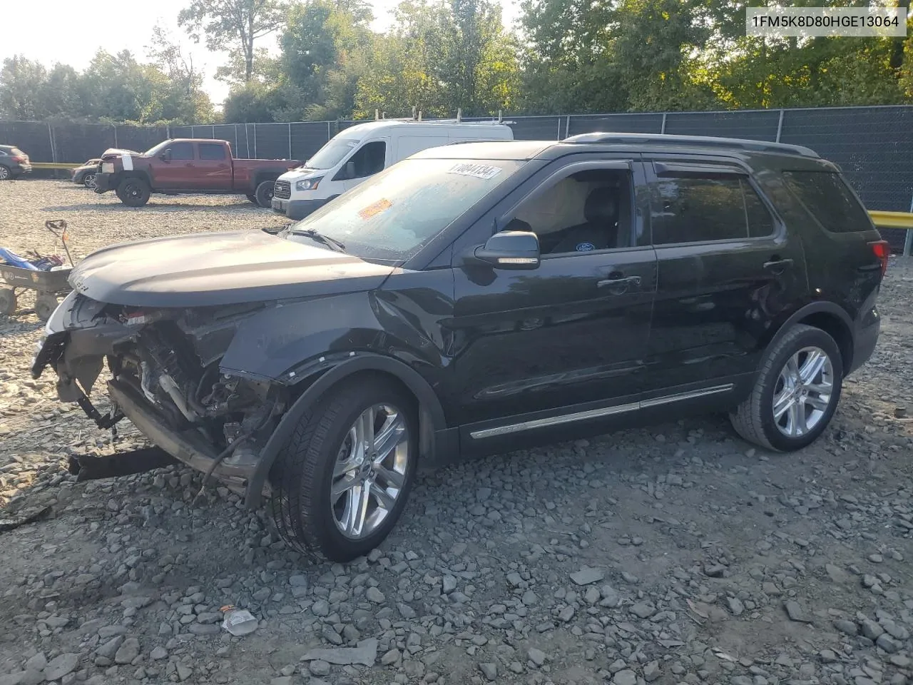 1FM5K8D80HGE13064 2017 Ford Explorer Xlt