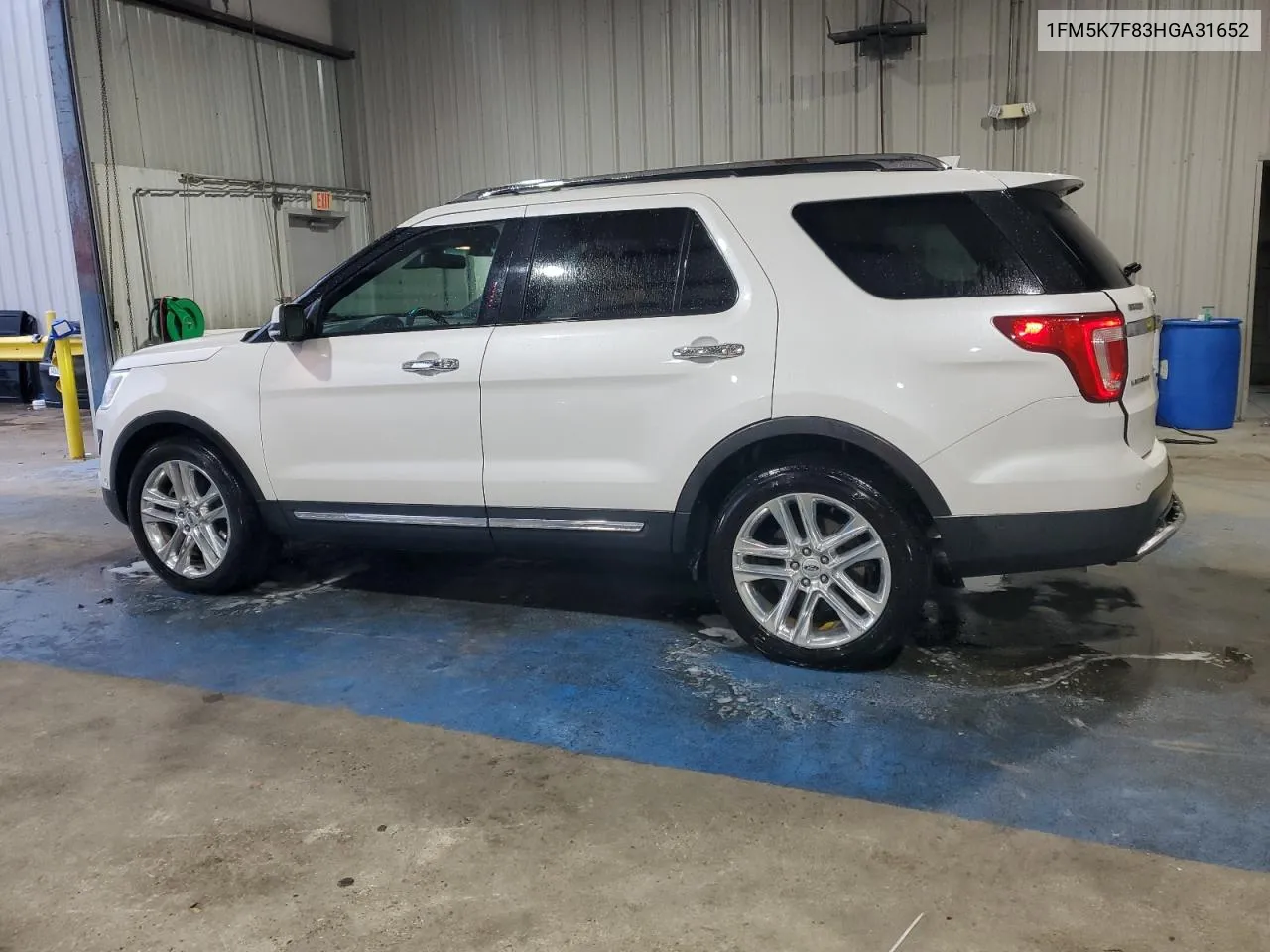 2017 Ford Explorer Limited VIN: 1FM5K7F83HGA31652 Lot: 70875074