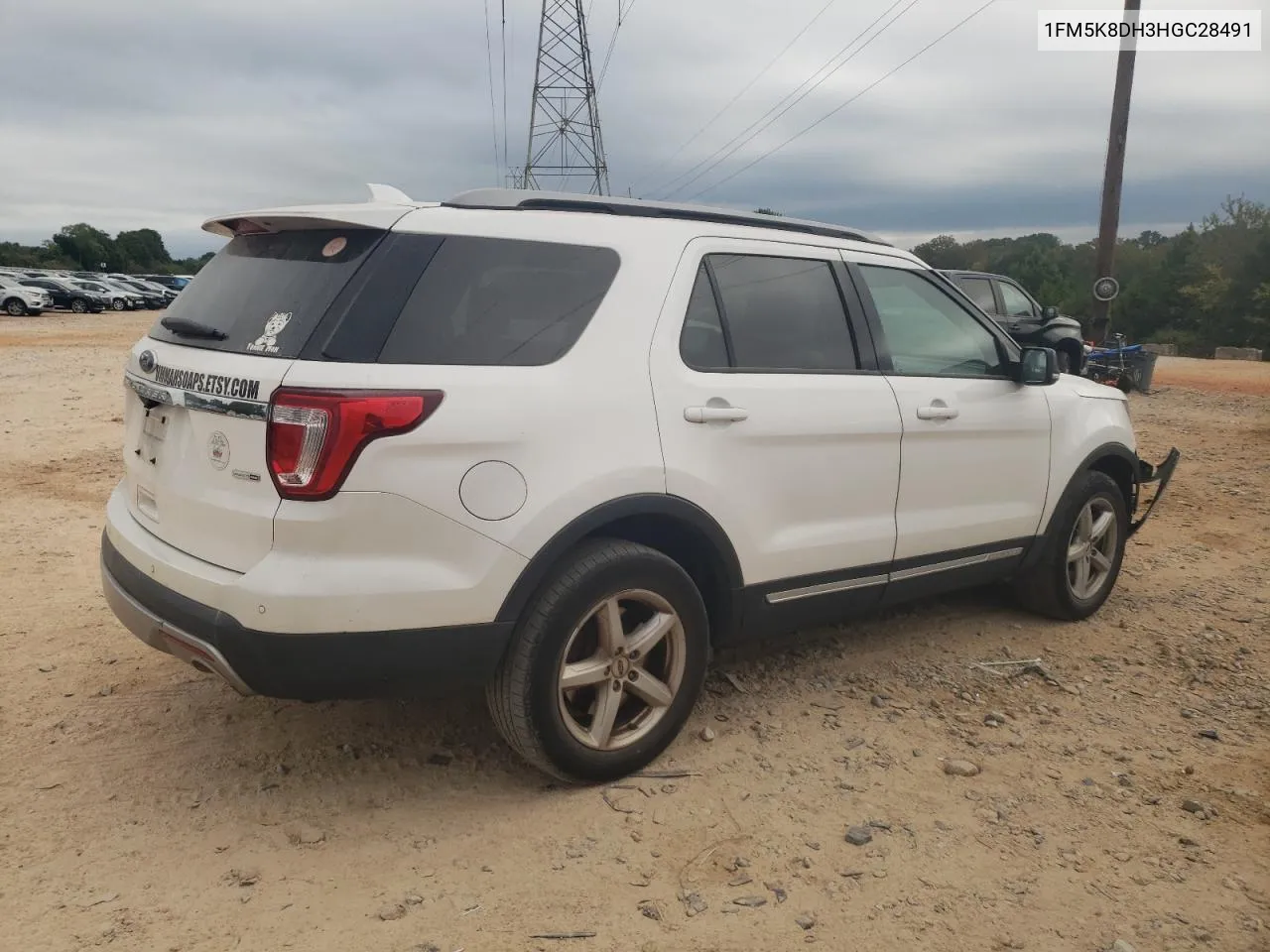 1FM5K8DH3HGC28491 2017 Ford Explorer Xlt