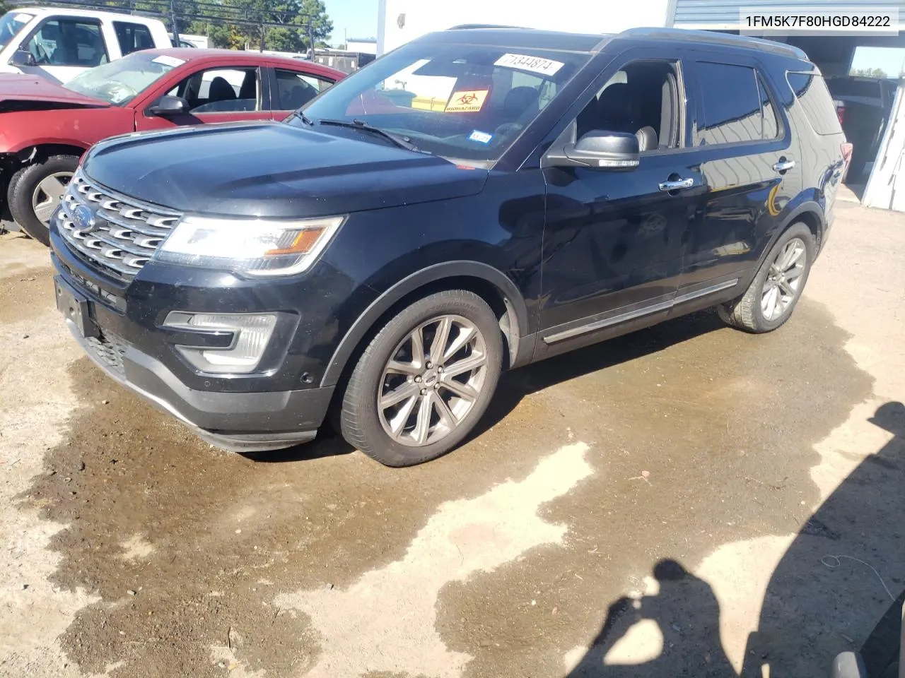 2017 Ford Explorer Limited VIN: 1FM5K7F80HGD84222 Lot: 71344874