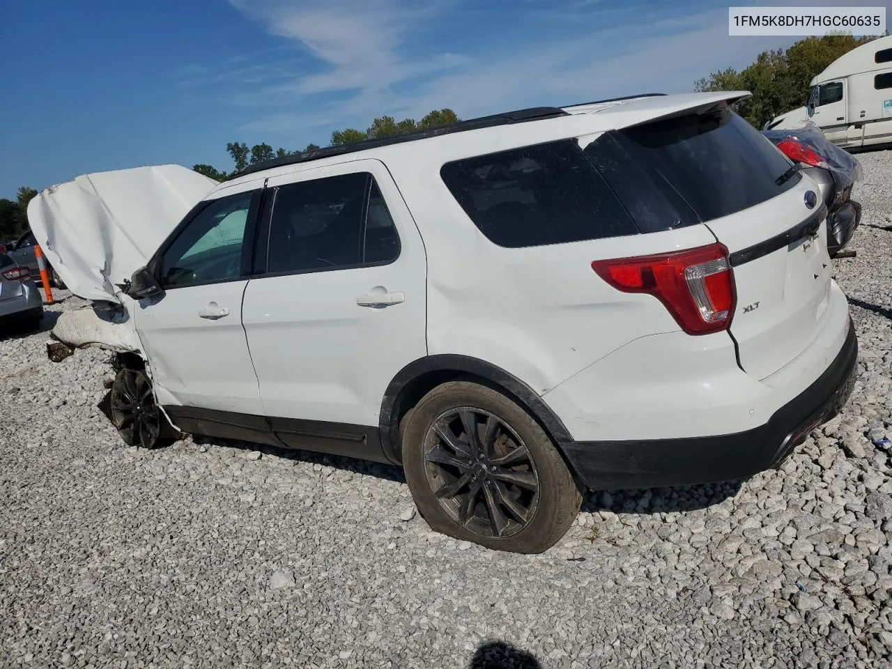 2017 Ford Explorer Xlt VIN: 1FM5K8DH7HGC60635 Lot: 71353084