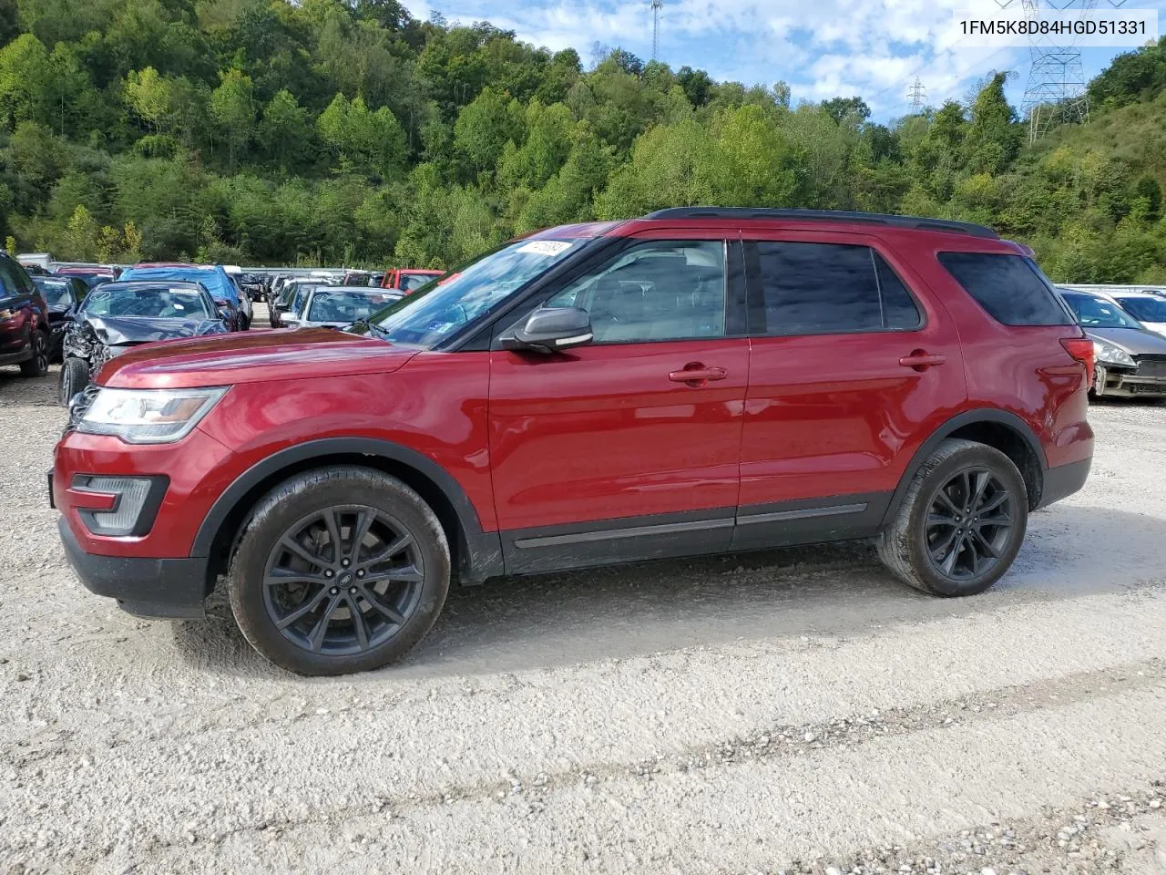 2017 Ford Explorer Xlt VIN: 1FM5K8D84HGD51331 Lot: 71415884