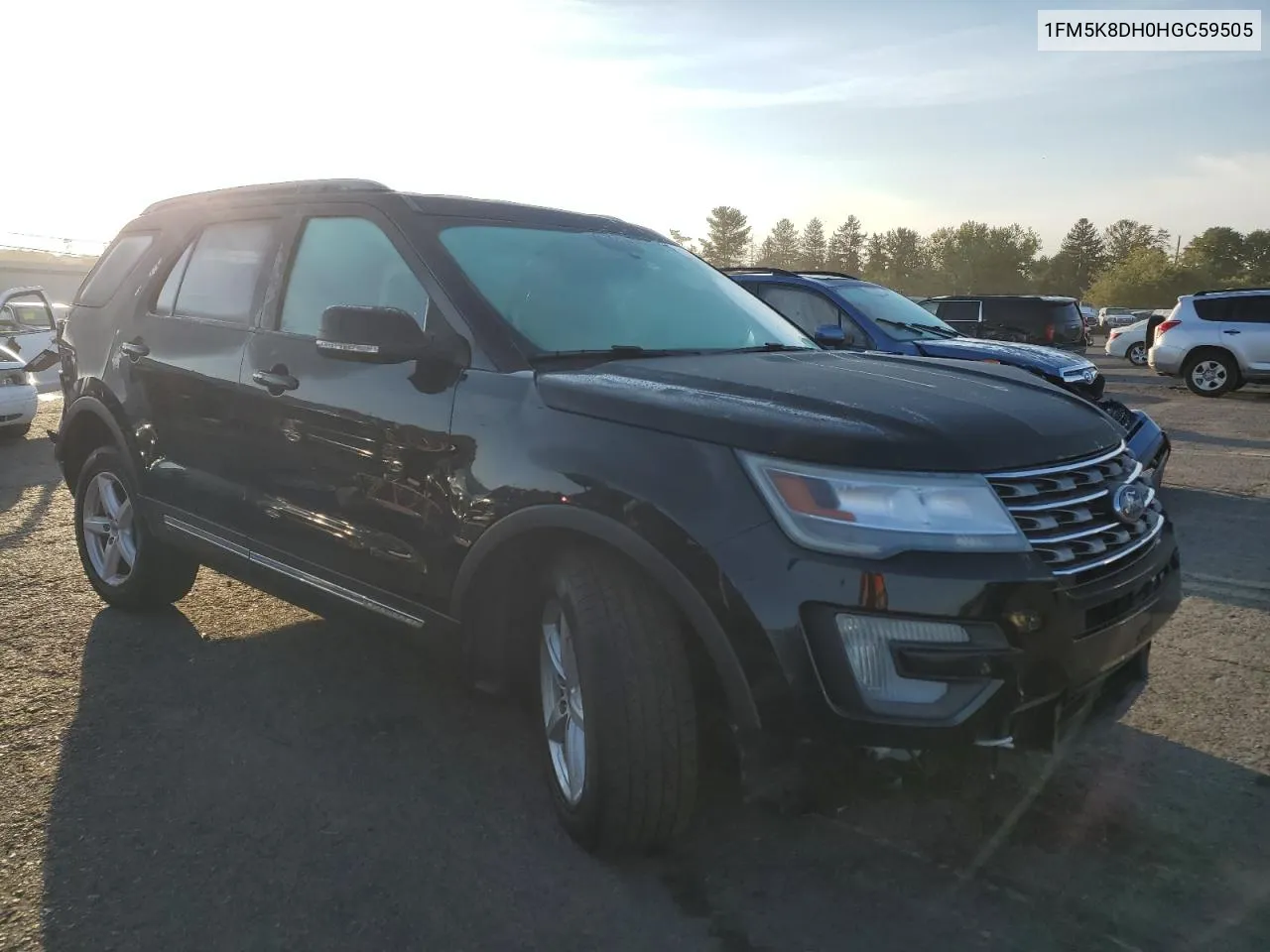 2017 Ford Explorer Xlt VIN: 1FM5K8DH0HGC59505 Lot: 71434434