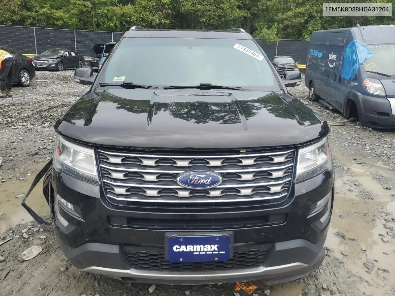 2017 Ford Explorer Xlt VIN: 1FM5K8D88HGA31204 Lot: 71449484