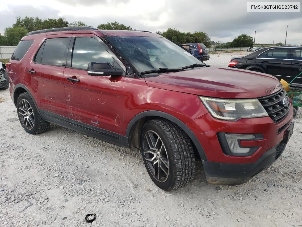 2017 Ford Explorer Sport VIN: 1FM5K8GT6HGD23742 Lot: 71468584