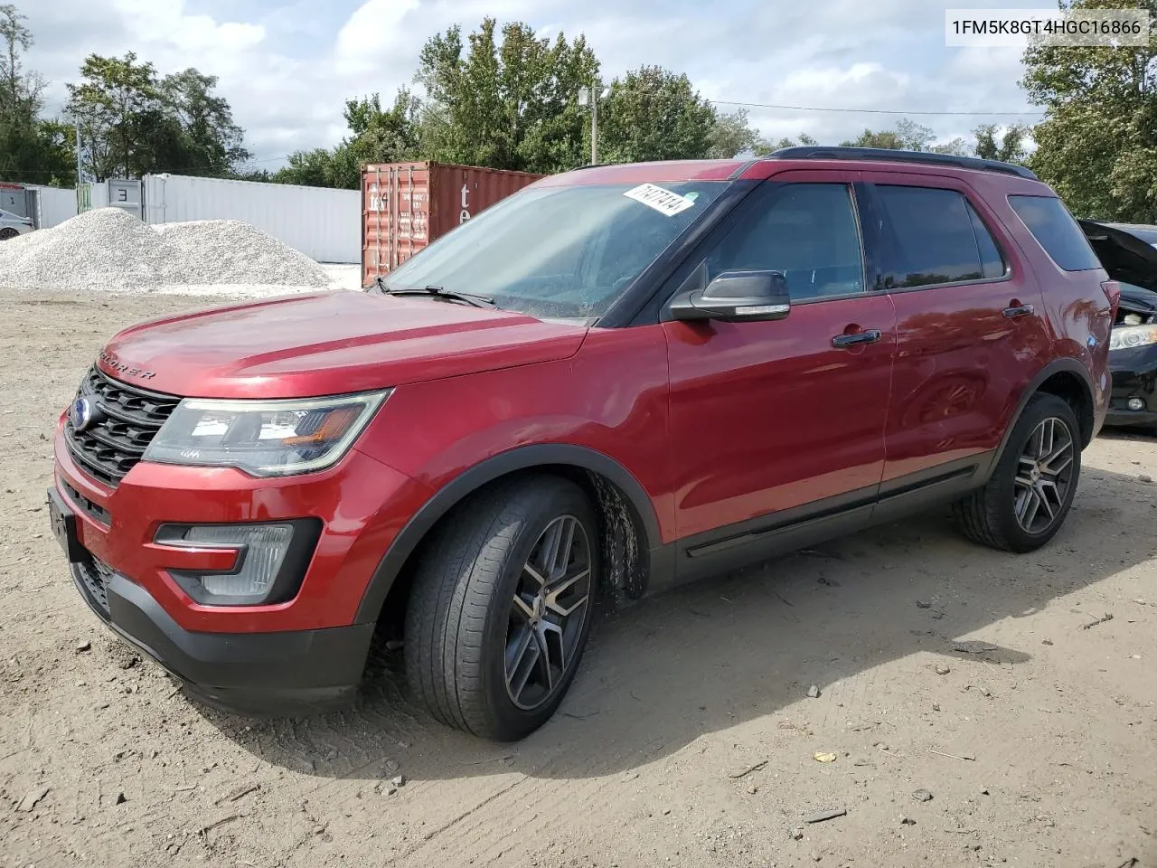 2017 Ford Explorer Sport VIN: 1FM5K8GT4HGC16866 Lot: 71477414