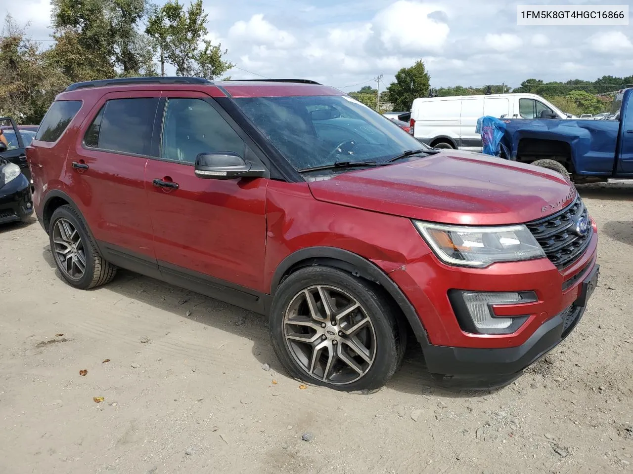 2017 Ford Explorer Sport VIN: 1FM5K8GT4HGC16866 Lot: 71477414