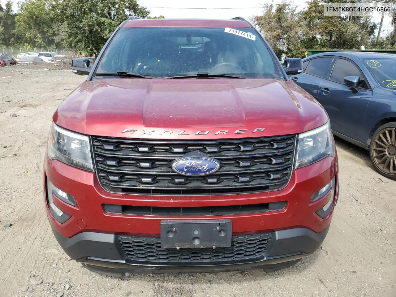 2017 Ford Explorer Sport VIN: 1FM5K8GT4HGC16866 Lot: 71477414