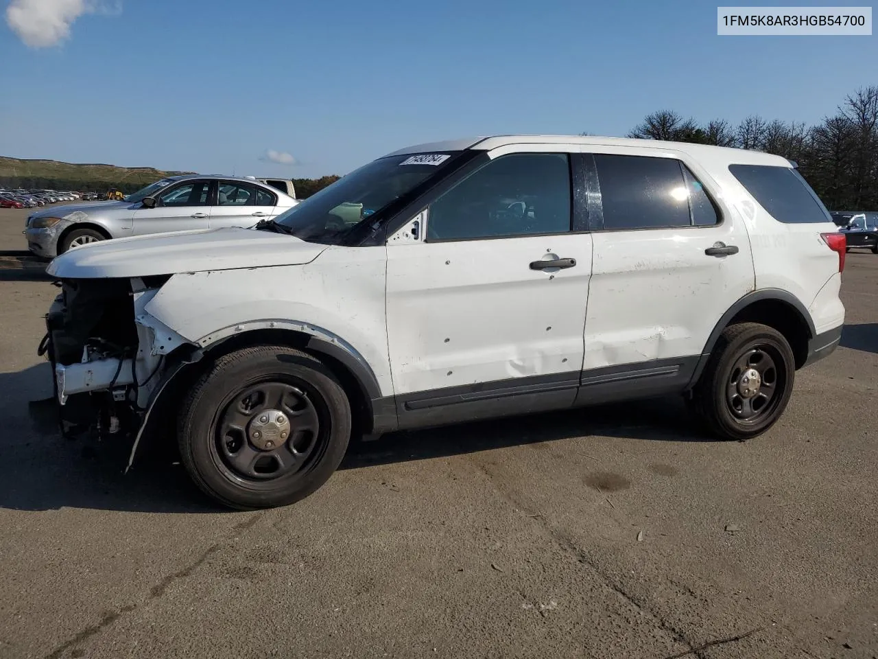 2017 Ford Explorer Police Interceptor VIN: 1FM5K8AR3HGB54700 Lot: 71493764