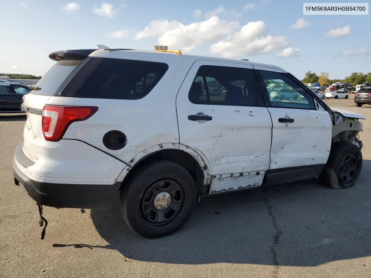 2017 Ford Explorer Police Interceptor VIN: 1FM5K8AR3HGB54700 Lot: 71493764